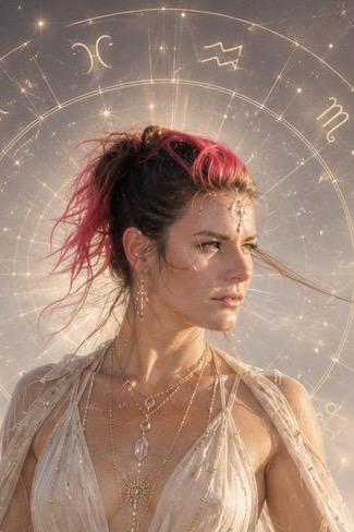 astrology wheel and lilith closeup